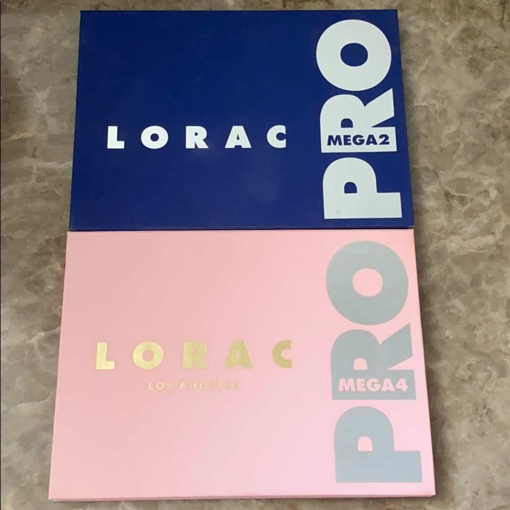 Lot of  2 Lorac Mega Pro Eyeshadow Palettes